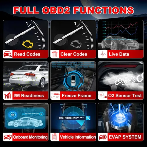 Miniatura 2 de LAUNCH Escáner Creader 300 OBD2, lector de código de falla del motor, compatible con flujo de datos de lectura, escáner para todos los coches