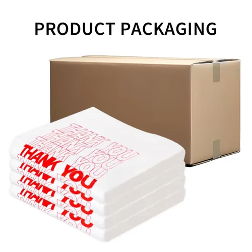 Miniatura 6 de Bolsas de plástico para compras, 400 unidades, HDPE, 15 mic, 0.6 mil, 11.5 x 6.5 x 21 pulgadas, 12 libras, asas colgantes, a prueba de fugas, 400