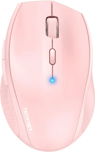 Miniatura 13 de TECKNET Ratón Bluetooth de 3 dispositivos, mouse inalámbrico silencioso con DPI de 6 niveles hasta 4800, batería de 2 años, 6 botones para amplia