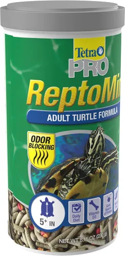 Miniatura 3 de Tetra TetraFauna PRO ReptoMin Pro Sticks Fórmula de tortuga para adultos, dieta diaria para tortugas acuáticas, 8.11 onzas