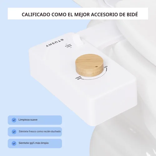 Miniatura 2 de TUSHY Classic 3.0 - Accesorio de bidé para inodoro, pulverizador de agua con autolimpieza no eléctrico, presión de agua ajustable, control de ángulo