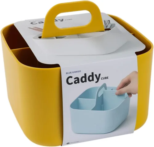Miniatura 21 de BLUE GINKGO - Organizador apilable pequeño para baño, oficina, manualidades o suministros escolares, transportador portátil hecho en Corea Azul