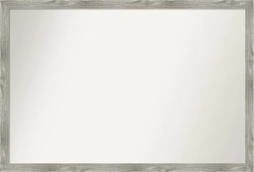 Miniatura 413 de Amanti Art Espejo personalizado, espejo de baño gris plomo a rayas, espejo de pared o espejo de tocador de baño sobre el fregadero