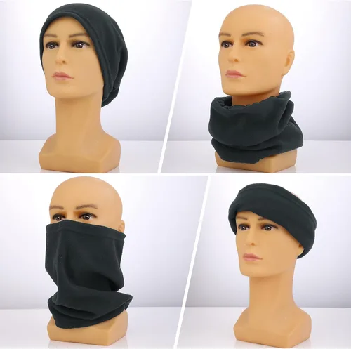 Miniatura 5 de WLLHYF Neck Gaiters for Men, Fleece Winter Neck Warmer Windproof Face Covering Warmer Face Scarf