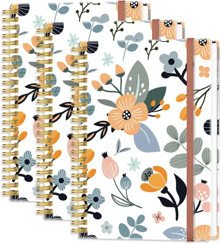 Miniatura 8 de Heveboik Cuaderno en blanco A5 - Cuaderno de papel en blanco de 70 hojas/140 páginas, papel blanco grueso de 100 GSM, diario en espiral en blanco