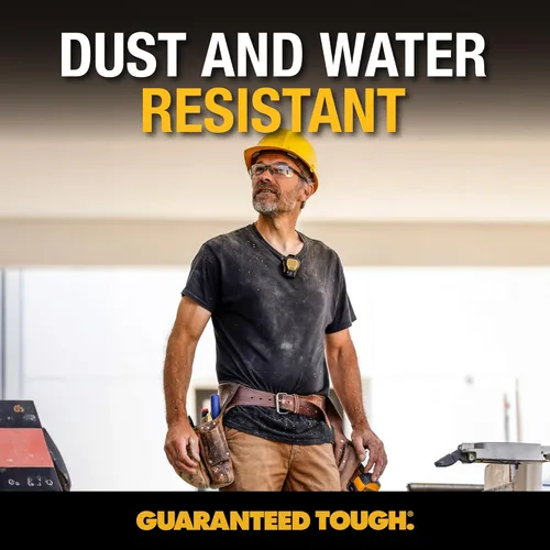 Miniatura 7 de DEWALT Altavoz Bluetooth Portátil (Versión Actualizada), Altavoz Inalámbrico con Clip para Sitio de Trabajo Pro Resistente al Agua (No Magnético)
