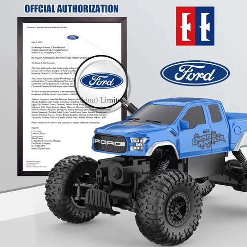Miniatura 5 de DOUBLE E Ford Raptor F150 Coche de Control Remoto 4WD Camiones Monstruo para Niños, Vehículo Crawler Todo Terreno de 11 Pulgadas Coche de Juguete RC