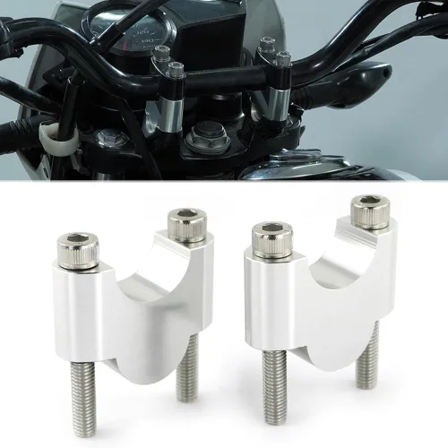 Miniatura 10 de Xitomer Elevadores de manillar de motocicleta ADV de 1 1/8 pulgadas, 1.126 in, sin abrazaderas, apto para VFR1200X, Street Triple RS, Street Triple