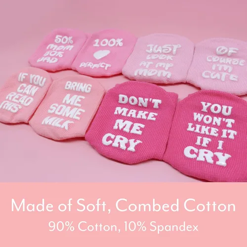 Miniatura 2 de Set de regalo de calcetines para bebé, regalos neutros para baby shower y artículos esenciales para recién nacidos, calcetines para bebés por