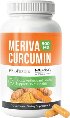 NERVE RENEW Meriva Curcumina con Pimienta Negra y Bioperina - Suplemento antioxidante de refuerzo nervioso - 30 cápsulas