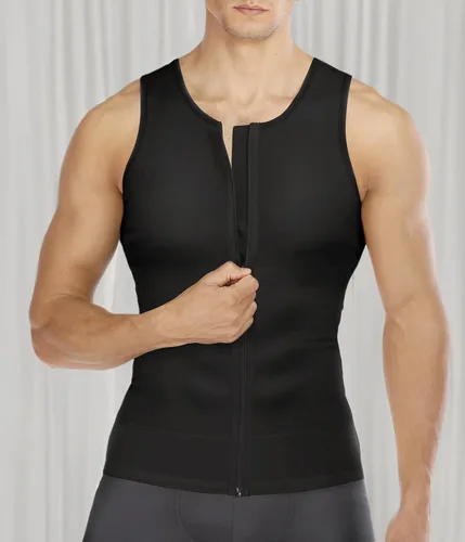 Miniatura 5 de Wonderience Camisetas de compresión para hombre, camiseta sin mangas con cremallera