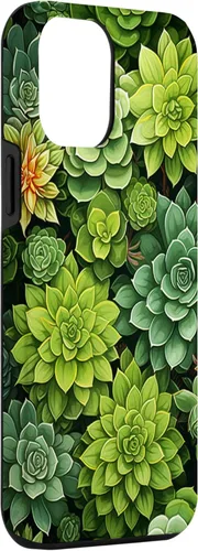 Miniatura 3 de Funda para iPhone 12 Pro Max Suculenta Plantas Botánicas Verde Floral Patrón Flor Cactus