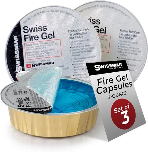 Swissmar Latas de Gel de Fuego - Latas de Combustible para Platos Calentadores y Latas de Combustible de Gel para Fondue, Artículos Esenciales de