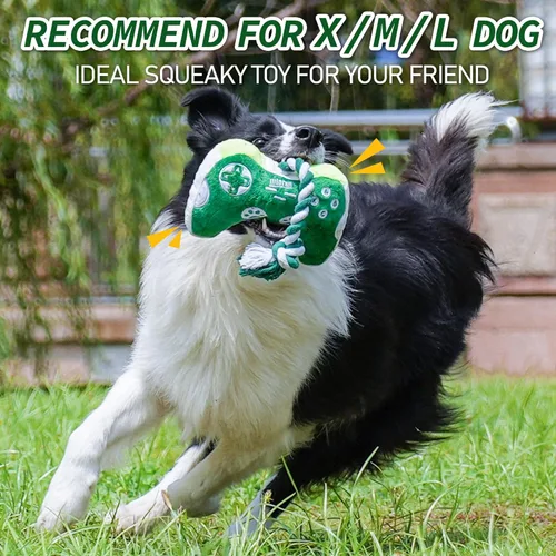 Miniatura 2 de MTERSN Juguetes chirriantes para perros: juguete interactivo de peluche para perros con papel arrugado completo y lindos juguetes masticables