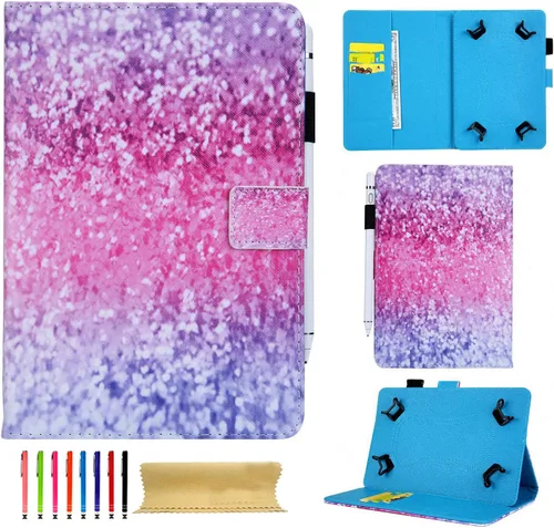 Miniatura 22 de Funda universal para tablet de 9.5 a 10.5 pulgadas, con soporte para lápiz capacitivo y ranuras para tarjetas de crédito para iPad de 9.7 pulgadas