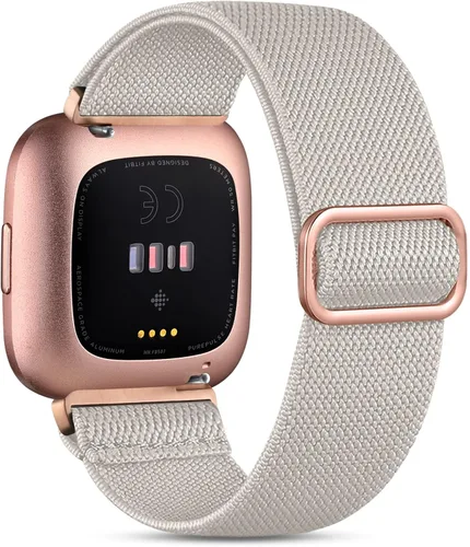 Miniatura 10 de Witzon Compatible con Fitbit Versa/Versa Lite/Versa 2 bandas para mujeres y hombres, correa elástica ajustable de repuesto para reloj inteligente