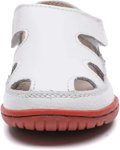 Miniatura 3 de DADAWEN - Sandalias de pescador con correa de cuero para niña y niño (bebé, niño pequeño, niño grande)