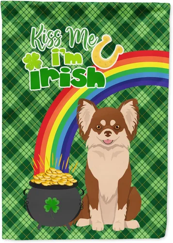 Miniatura 37 de Caroline's Treasures WDK4731GF - Bandera decorativa para jardín del día de San Patricio, color negro y tostado, Airedale Terrier, para jardín