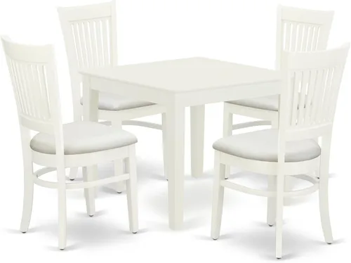 Miniatura 12 de East West Furniture OXVA3-LWH-C - Juego de muebles de comedor de 3 piezas contiene una mesa de cocina cuadrada y 2 sillas de comedor tapizadas