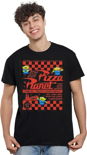 Miniatura 2 de Disney Pixar Toy Story Pizza Planet Take Out Flyer Disneyland World Tee Funny Humor Camiseta gráfica para hombre