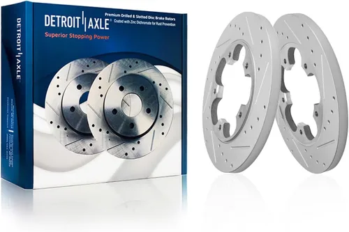 Miniatura 91 de Detroit Axle - Kit de freno delantero para Chevrolet Equinox Pontiac Torrent Suzuki XL-7, 08-10 Saturn Vue, 12-15 Captiva Sport Reemplazo 2008 2009