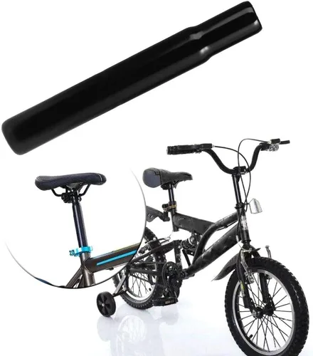 Miniatura 2 de Poste de asiento de bicicleta acero 1.000 in tubo niños bicicleta silla piezas niños ciclismo negro asiento post negro