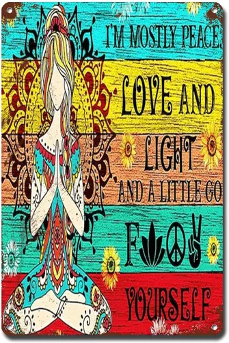 Miniatura 18 de Letrero de metal, letrero de hojalata vintage, arte de pared con texto en inglés "Garden Your Mind Love", arte de pared para jardín, jardín, regalo