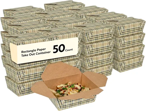 Miniatura 50 de Restaurantware Contenedor desechable para llevar, 30 oz / #1, negro