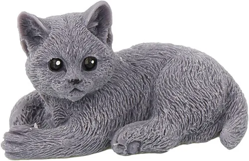 Grainrain Moldes de vela hechos a mano 3D molde de fabricación de velas molde de jabón de silicona animal moldes de vela de gato para hacer velas