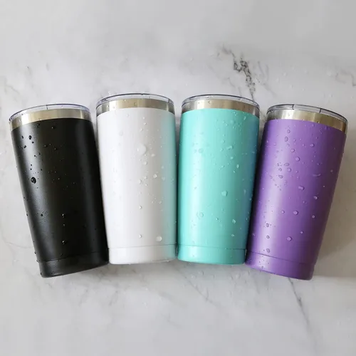 Miniatura 6 de Vaso de viaje de 20 oz, aislado al vacío, con tapa, de acero inoxidable, doble pared; taza térmica de café para el hogar, la oficina, al aire libre