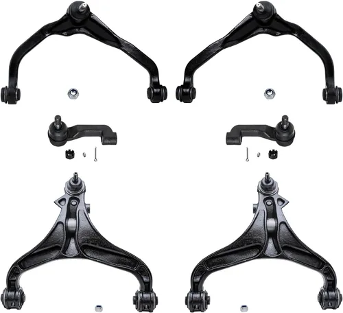 Miniatura 118 de Detroit Axle - Kit de extremo delantero para Chrysler 300 Dodge Charger Challenger 2011-2023, 2 brazos de control inferiores traseros 2 varillas