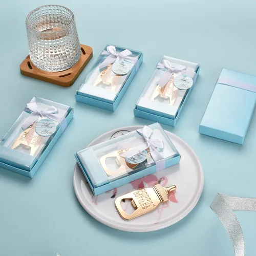 Miniatura 7 de 24 abrebotellas, recuerdo de baby shower para invitados, abrebiberones de oro rosa, regalos de boda, regalos de baby shower, regalos para invitados
