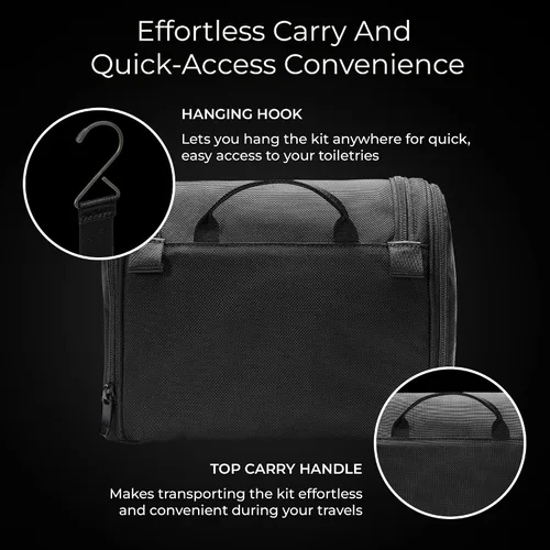 Miniatura 4 de Briggs & Riley Kit de aseo – Bolsas de viaje para mujeres y hombres, organizador para vacaciones, kit Dopp para accesorios de baño, maquillaje