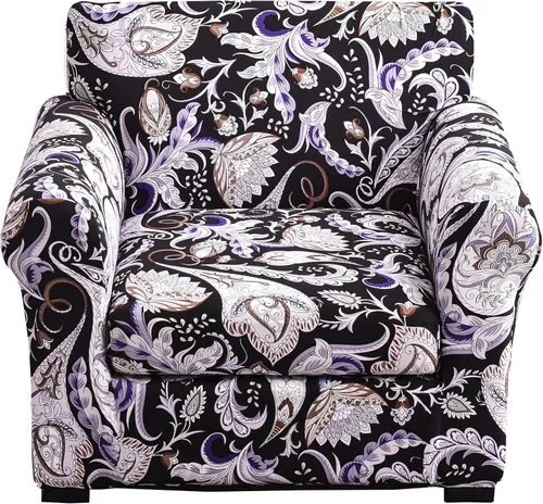 Miniatura 107 de Fundas elásticas para sofá de 1/2/3 cojines, funda estampada con fundas de cojín de asiento separadas, fundas de sofá lavables, protector de muebles