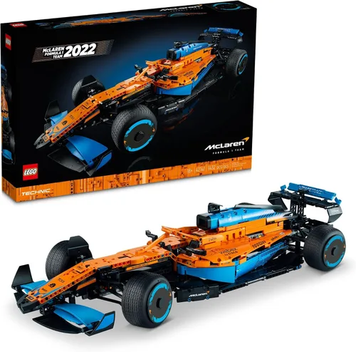 Miniatura 8 de LEGO 42141 Technic McLaren Formula 1 2022 Kit de construcción de modelo de coche de carreras, juego de deportes de motor F1, idea de regalo