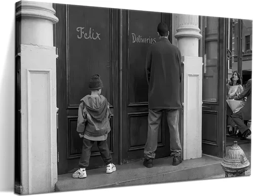 Divertida Decoración de Pared para Baño Arte de Pared en Blanco y Negro - Pósteres de Películas Clásicas Impresión en Lienzo, Arte de Pared Lienzo