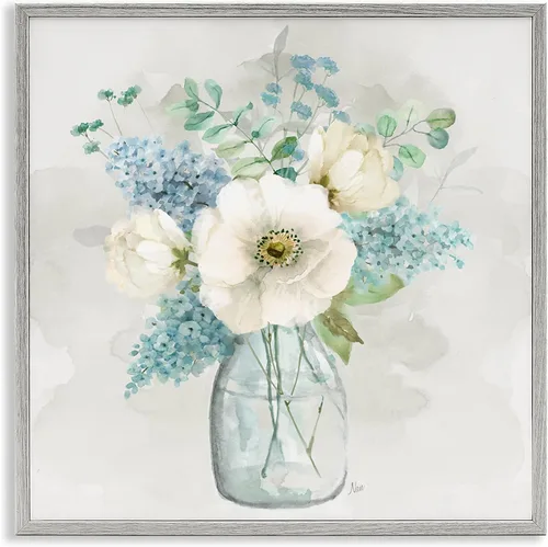 Miniatura 15 de Stupell Industries 'Country Jug Varied Flower Arrangement', Framed Giclee Art, White, 17 x 17 Inches, Easy to Hang and Sturdy, Made in USA, by Carol