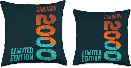 Miniatura 3 de 2000 Limited Edition 2000 January 2000 Year 2000 Retro 2000 Throw Pillow
