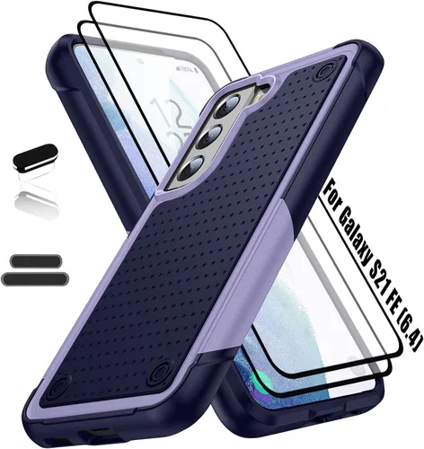 Miniatura 9 de Funda resistente para Samsung Galaxy S21 FE (5G) de 6.4 pulgadas, 4 esquinas con bolsas de aire [protección contra caídas de 12 pies], agarre