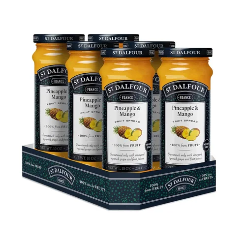 Miniatura 45 de St. Dalfour Untable de frutas de arándanos, 10 onzas, 100% de frutas, sin ingredientes artificiales, sin OMG, sin azúcar de caña, todo natural