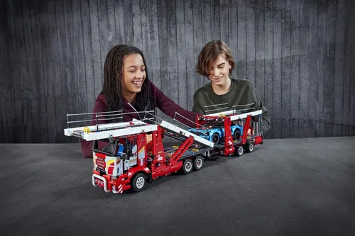 Miniatura 3 de LEGO Technic Car Transporter 42098 - Juego de construcción de camión y remolque con automóvil azul, mejor juguete de ingeniería y STEM para niños