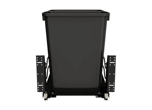 Miniatura 8 de Rev-A-Shelf Bote de basura doble extraíble para debajo de gabinetes de cocina, 35 cuartos, 8.75 galones con rieles de cierre suave para gabinetes