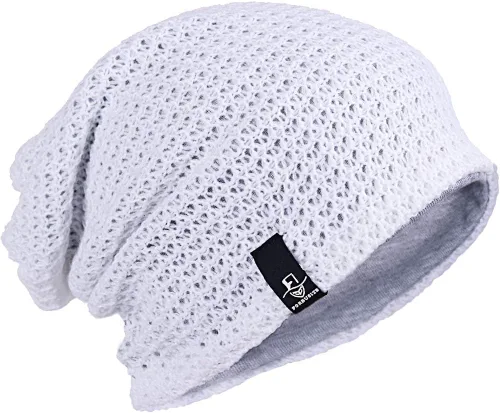 Miniatura 35 de FORBUSITE - Gorro holgado de punto para hombre, de gran tamaño, para verano e invierno B08