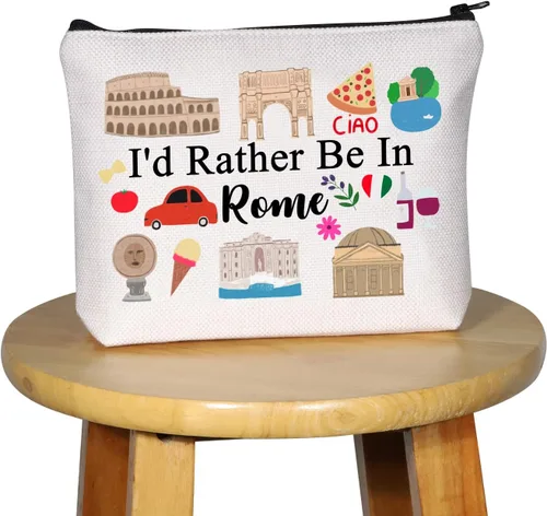Miniatura 7 de G2TUP Rome Travel Gift Rome Makeup Bag Rome Journey Cosmetic Bag Rome Trip Souvenir Gift Roma amante regalo Rome camping regalo, Roma MB