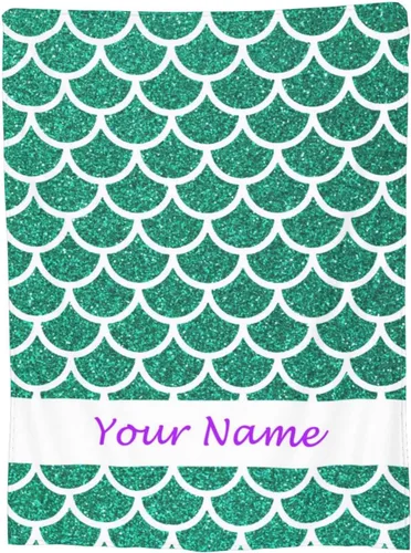 Miniatura 19 de Manta personalizada con texto de tu nombre, mantas de vellón coloridas personalizadas con huesos de pescado para adultos, niños, familia