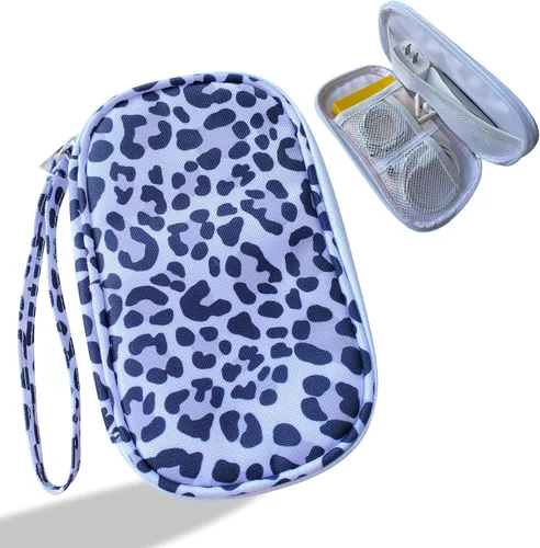Miniatura 12 de Funda organizadora de artículos electrónicos, organizador de cables, bolsa de tecnología de viaje esenciales, adecuada para cargador, cable, Negro