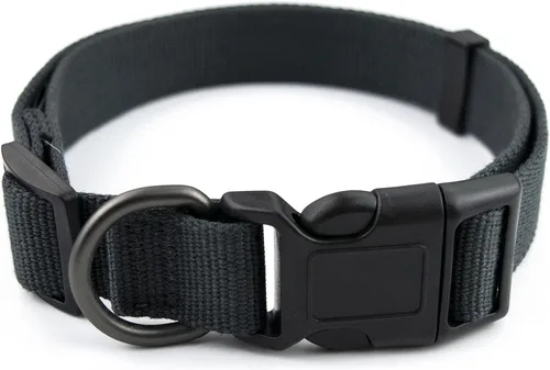 Miniatura 20 de Collar de perro azul para perros pequeños, transpirable, antiolor y suave, cómodo para cachorros de piel sensible, 90% rayón de bambú, hebilla Azul
