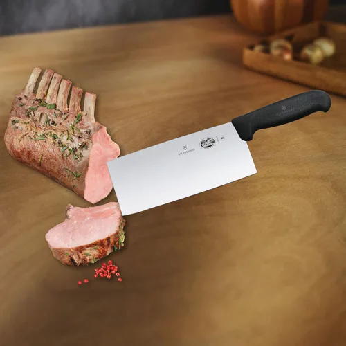 Miniatura 5 de Victorinox Cuchillo de chef clásico chino de 7" Cuchillo de carnicero de acero inoxidable Mango Fibrox Hecho en Suiza