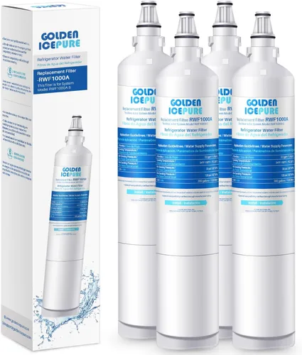 GOLDEN ICEPURE Repuesto para LG LT600P, 4PACK, 469990, RFC1000A, WF300, FML-2 filtro de agua para refrigerador 5231JA2006B, LFX25961SB, LSC27931ST,