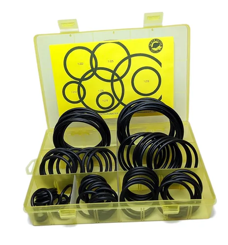 Miniatura 2 de Kit de juntas tóricas hidráulicas Accesorios de brida 70 piezas (7 tamaños comunes) SAE Buna-N 90 Durómetro SAE Código SAE 61 y 62